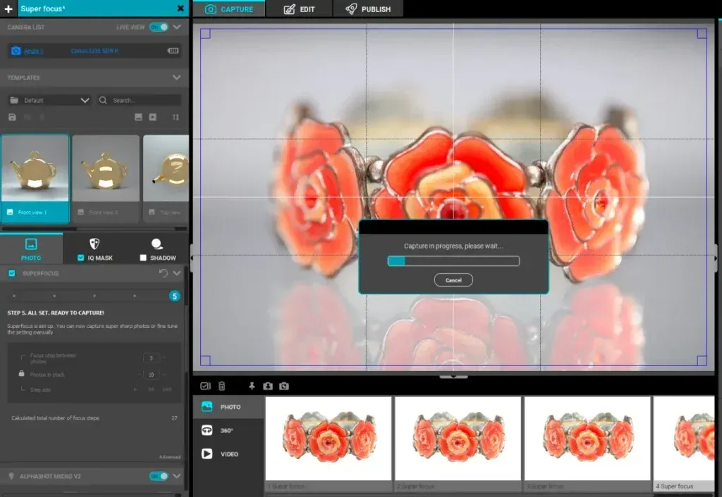 Super Focus Capture of Rose Bracelet