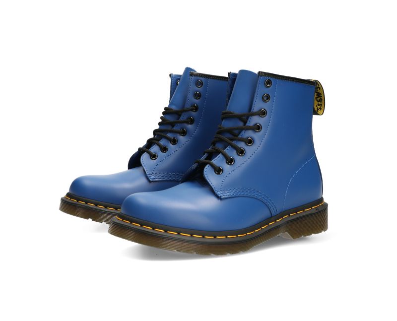 Blue Dr. Martens shoes