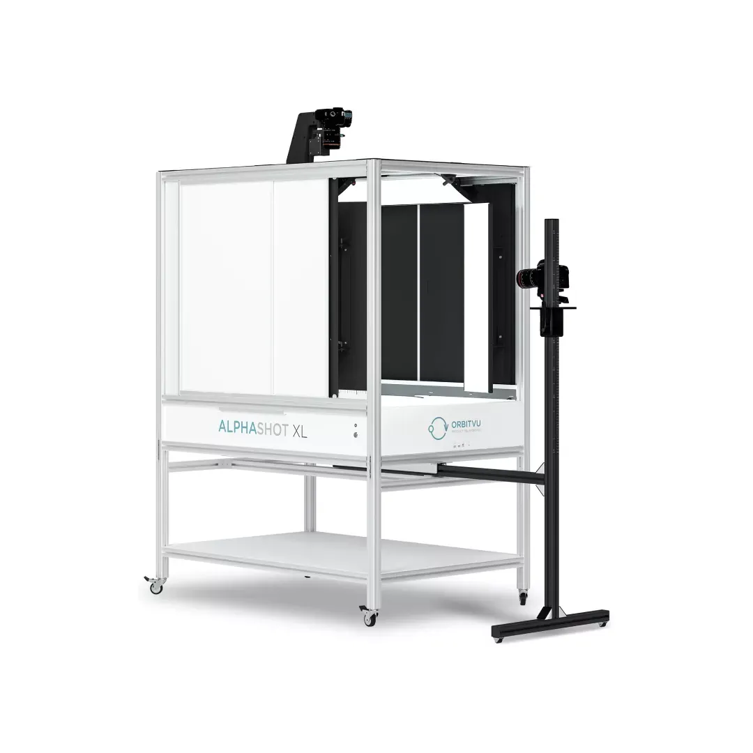 Orbitvu Alphashot XL product photography studio.